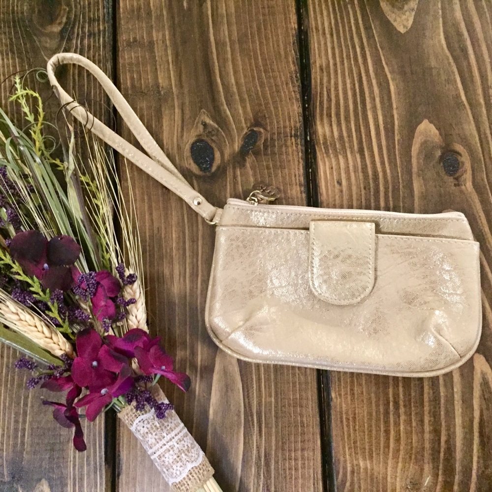 Gold Shimmer Wristlet